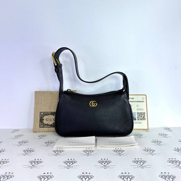 [PRE LOVED] Gucci Mini Aphrodite Shoulder Bag in Black GHW