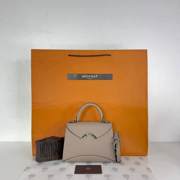 [PRE LOVED] Moynat Gabrielle BB in Tourterelle Carat Calf Leather SHW