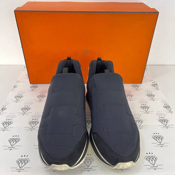 [PRE LOVED] Hermes Low Top Sneakers in Black Neoprene Size 39EU