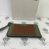 [PRE LOVED] Loewe Coin Cardholder in Rosemary/Tan Grained Calfskin Leather