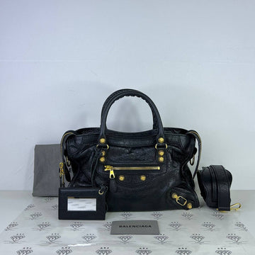 [PRE LOVED] Balenciaga Small G12 City in Black GHW