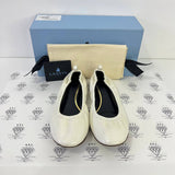 [PRE LOVED] Lanvin Ballerina Flats in White Size 38
