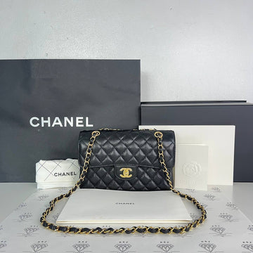 [PRE LOVED] Chanel Small Classic Flap in Black Caviar GHW (microchipped)