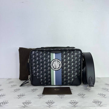 [PRE LOVED] Moynat Paris Camera Bag in Dark Blue/Black SHW