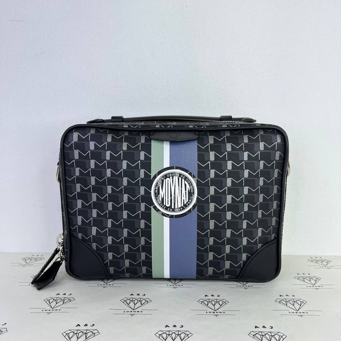 [PRE LOVED] Moynat Paris Camera Bag in Dark Blue/Black SHW