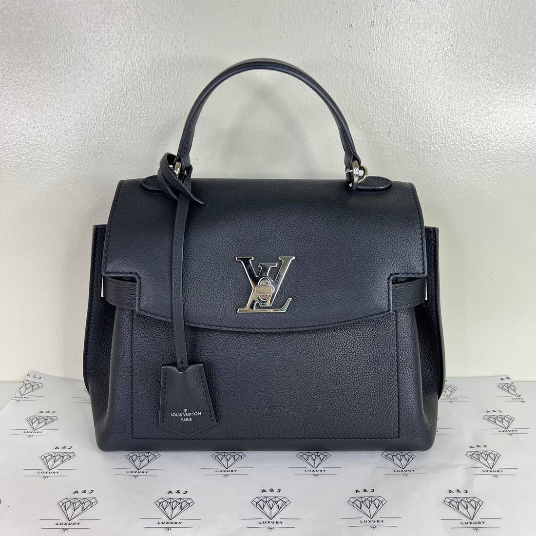 [PRE LOVED] Louis Vuitton Lockme Ever BB in Black Grained Calfskin SHW (DU3179)