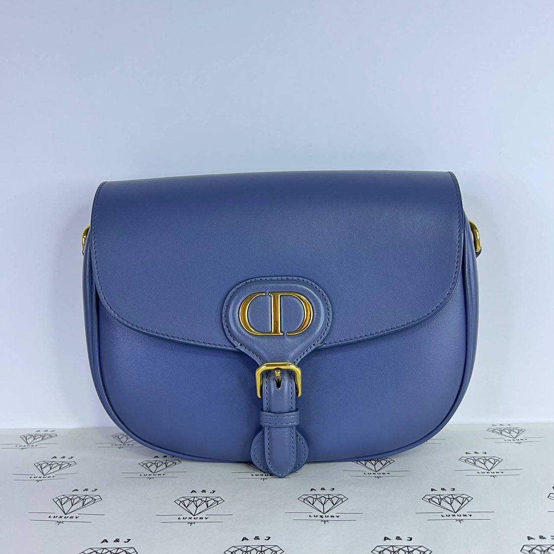 [PRE LOVED] Christian Dior Medium Bobby in Blue Calfskin Leather GHW (2020)