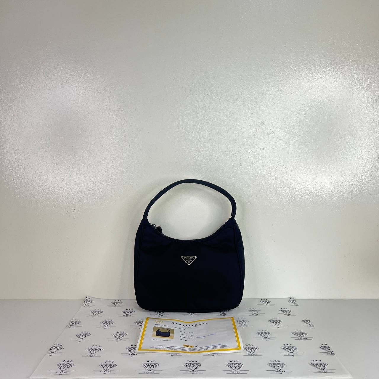 [PRE LOVED] Prada Vintage Hobo in Black Nylon SHW