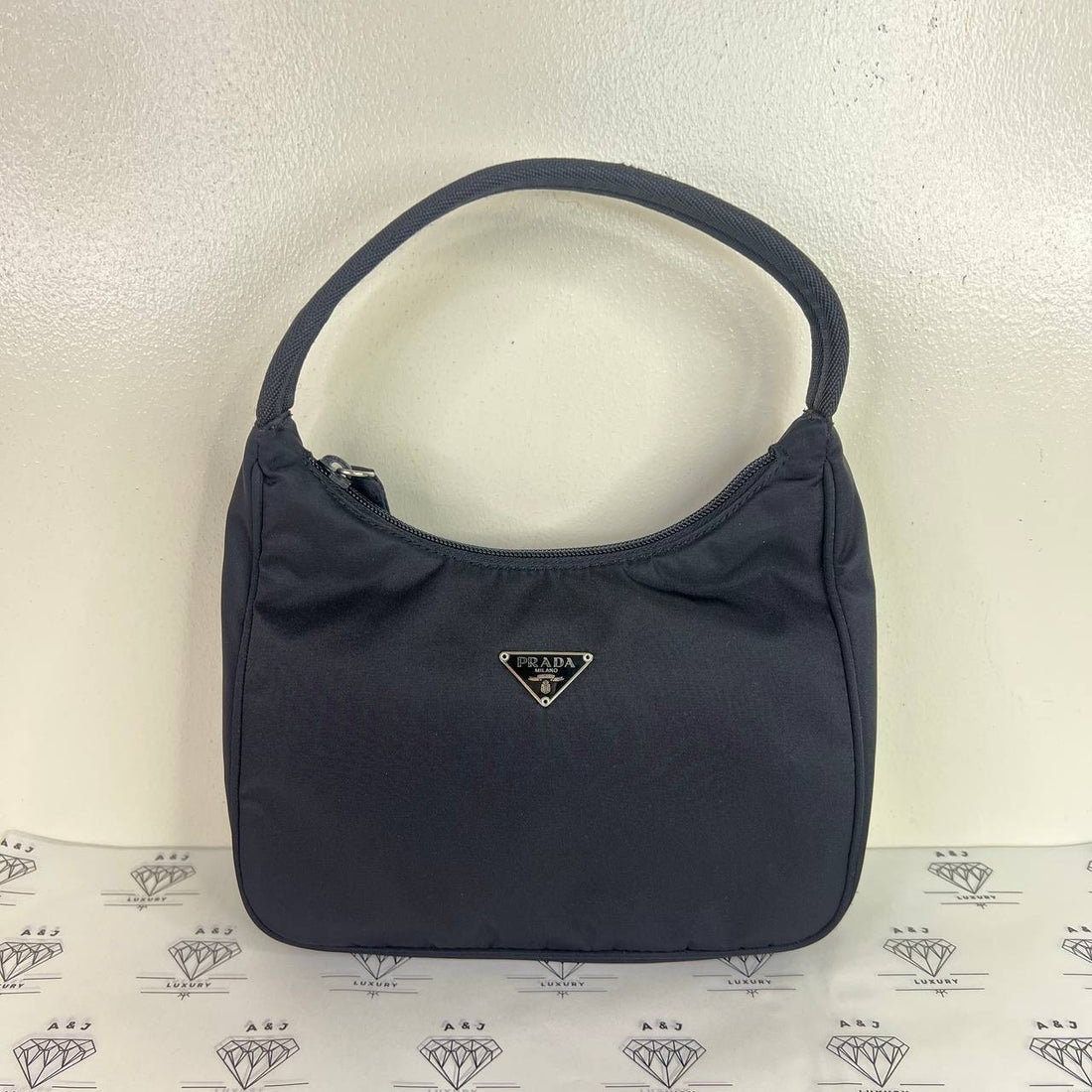 [PRE LOVED] Prada Vintage Hobo in Black Nylon SHW