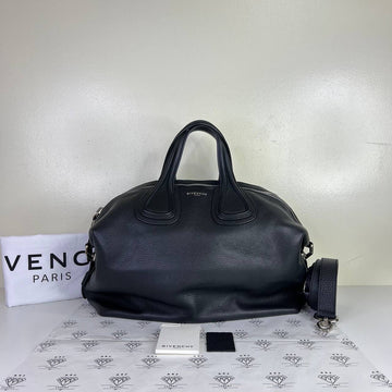 [PRE LOVED] Givenchy Medium Nightingale in Black Goatskin Leather GHW