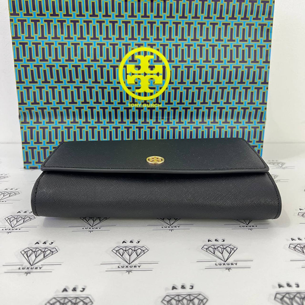 [PRE LOVED] Tory Burch Robinson Chain Wallet in Black