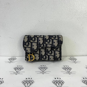 [PRE LOVED] Christian Dior Saddle Cardholder in Oblique (2020)