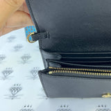 [PRE LOVED] Tory Burch Robinson Chain Wallet in Black