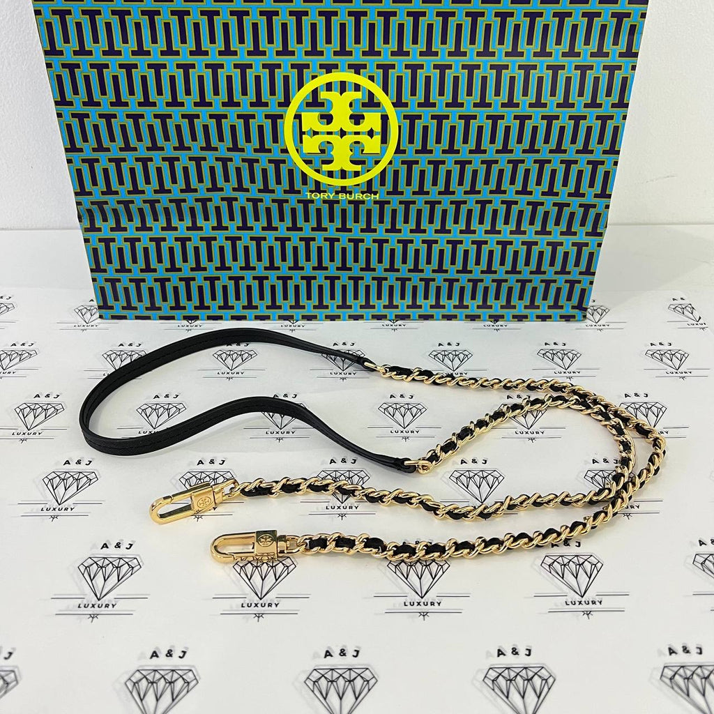 [PRE LOVED] Tory Burch Robinson Chain Wallet in Black