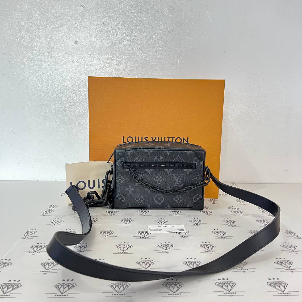 [PRE LOVED] Louis Vuitton Mini Soft Trunk in Monogram Eclipse Canvass (microchipped)