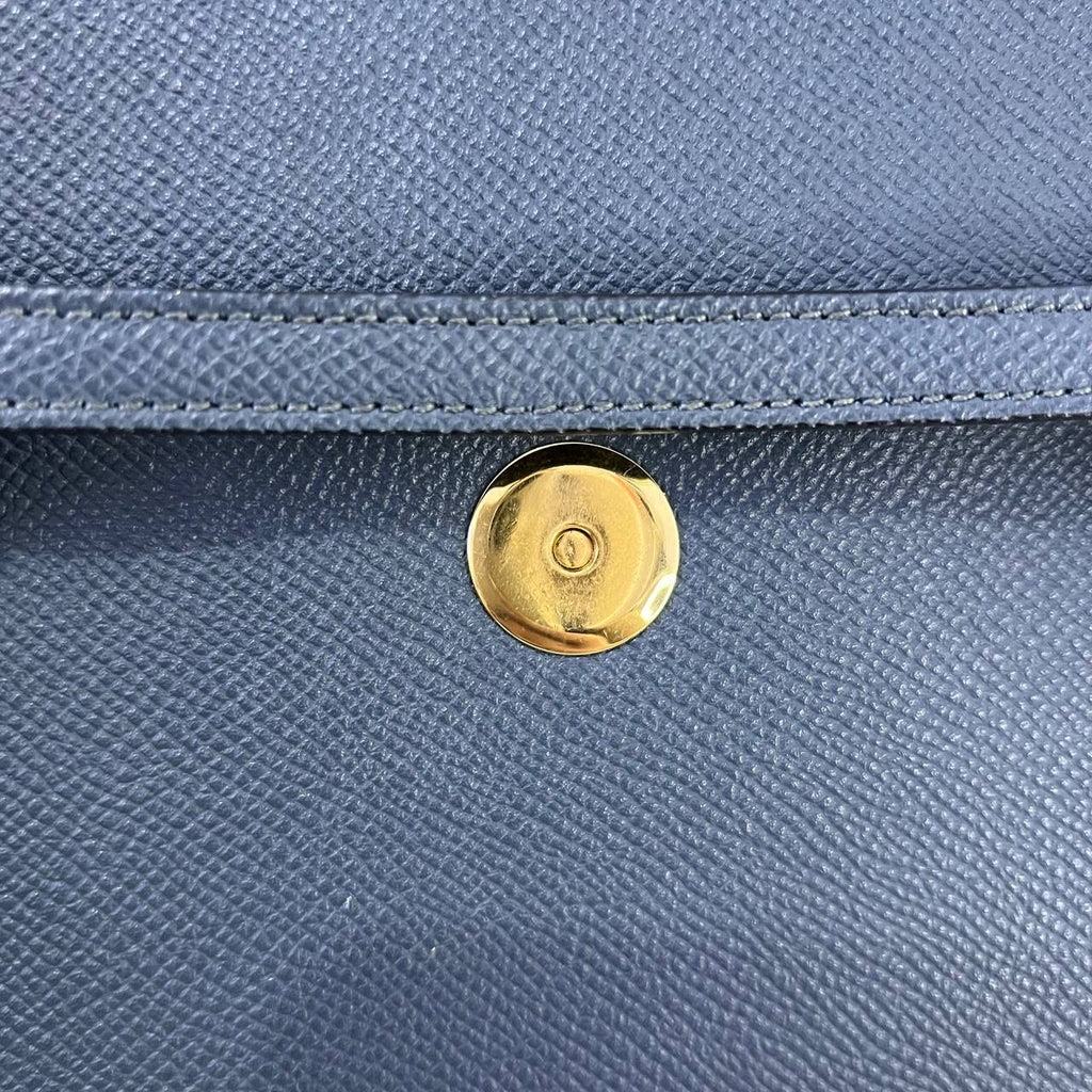 [PRE LOVED] Celine Nano Belt Bag in Blue Drummed Leather GHW