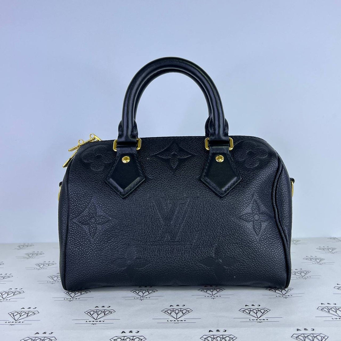 [PRE LOVED] Louis Vuitton Speedy Bandouliere 20 in Black Empreinte Leather GHW (microchipped)
