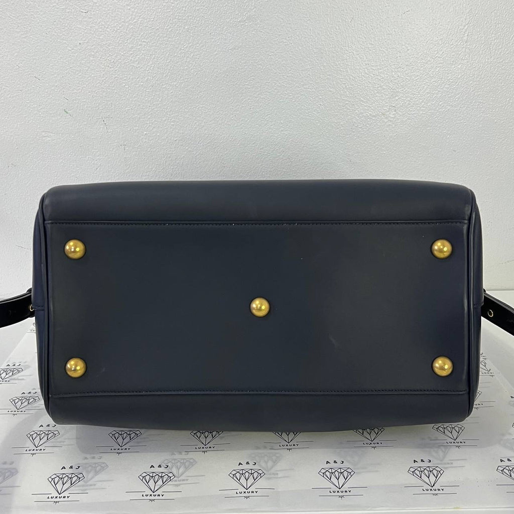 [PRE LOVED] Saint Laurent Baby Duffle Bag in Black Smooth Leather GHW