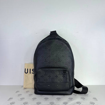 [PRE LOVED] Louis Vuitton Rider Sling Bag in Black Monogram Shadow Leather (microchipped)