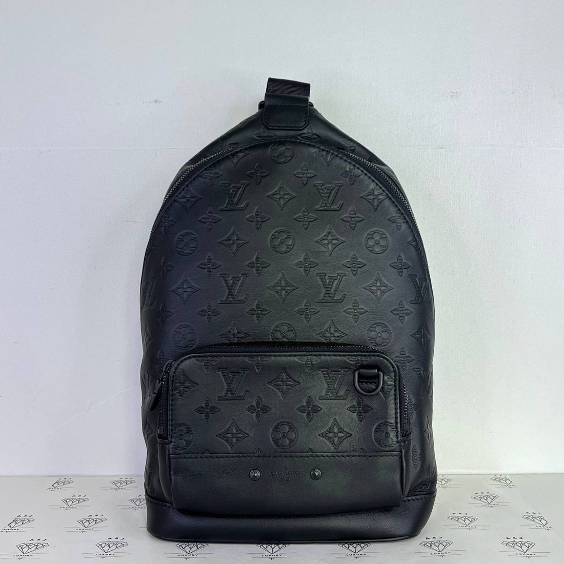 [PRE LOVED] Louis Vuitton Rider Sling Bag in Black Monogram Shadow Leather (microchipped)