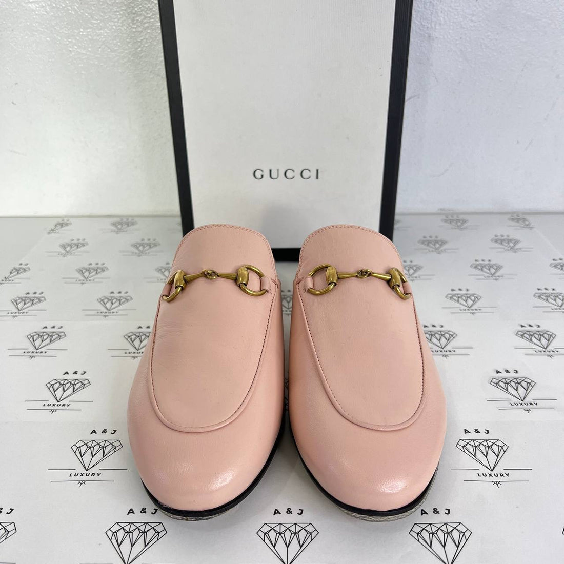 [PRE LOVED] Gucci Princetown Mules in Pink Size 36EU