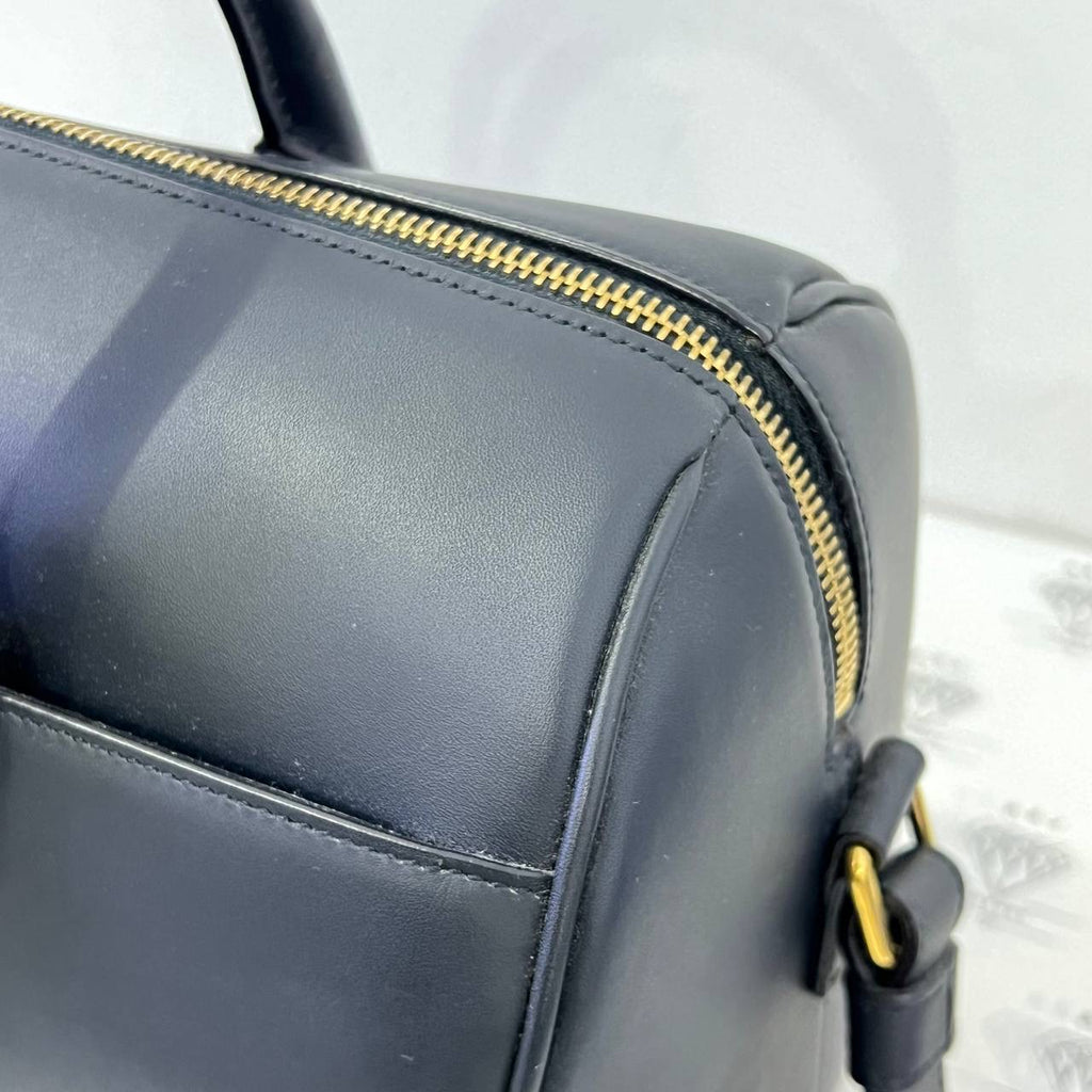 [PRE LOVED] Saint Laurent Baby Duffle Bag in Black Smooth Leather GHW