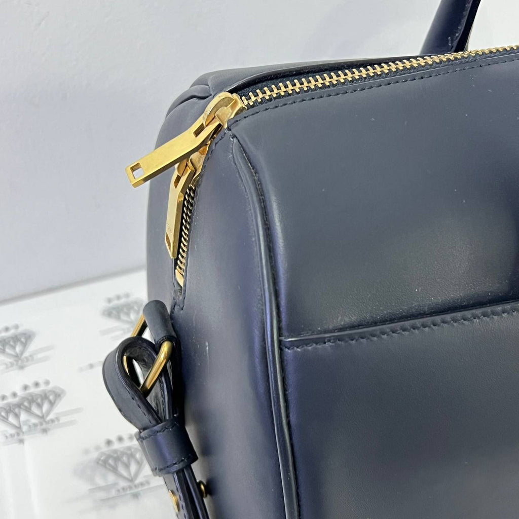 [PRE LOVED] Saint Laurent Baby Duffle Bag in Black Smooth Leather GHW