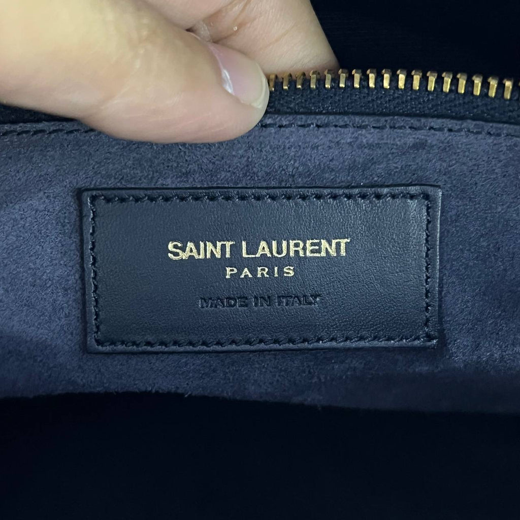 [PRE LOVED] Saint Laurent Baby Duffle Bag in Black Smooth Leather GHW