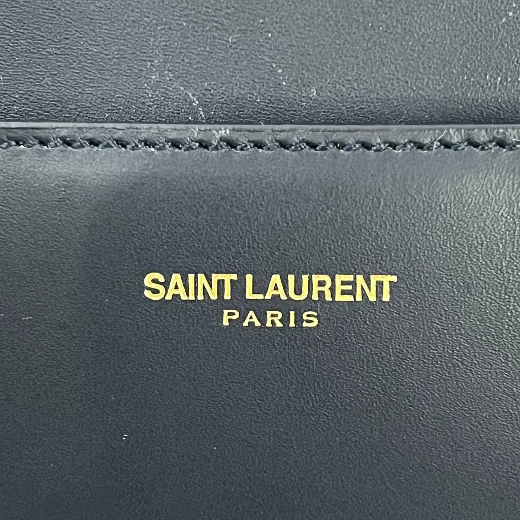 [PRE LOVED] Saint Laurent Baby Duffle Bag in Black Smooth Leather GHW