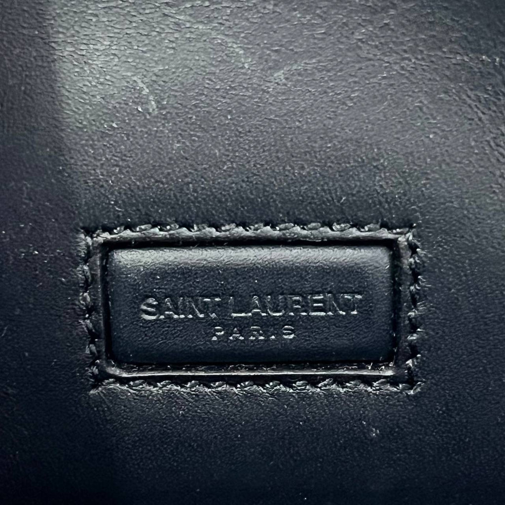 [PRE LOVED] Saint Laurent Baby Duffle Bag in Black Smooth Leather GHW