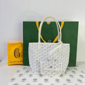 [PRE LOVED] Goyard Mini Anjou in White (2022)