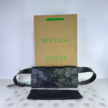 [PRE LOVED] Bottega Veneta Cassette Belt Bag Bag in Black