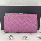 [PRE LOVED] Bottega Veneta Intrecciato Continental Wallet in Lilac