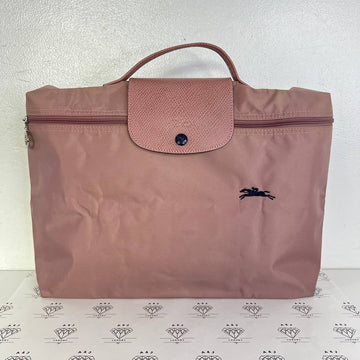 [PRE LOVED] Longchamp Le Pliage Briefcase in Pink
