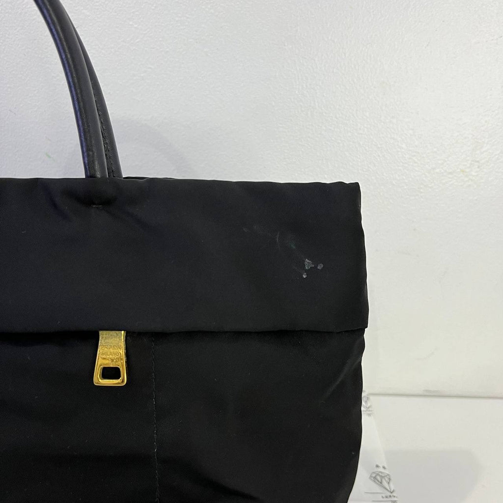 [PRE LOVED] Prada BN2283 Tessuto Nylon Tote in Black GHW