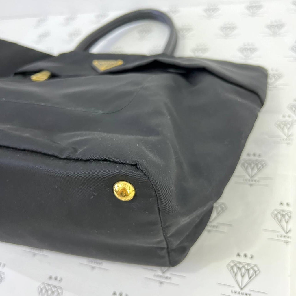 [PRE LOVED] Prada BN2283 Tessuto Nylon Tote in Black GHW