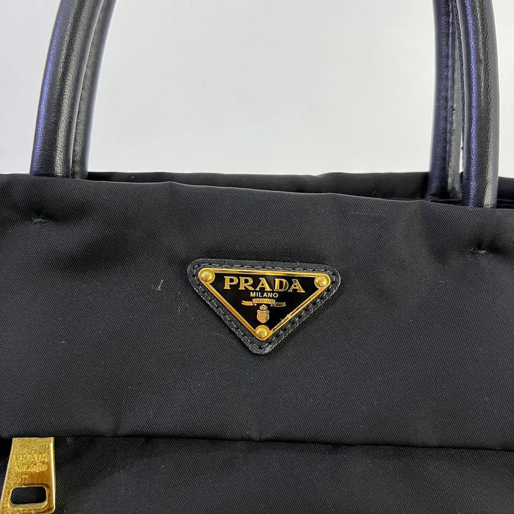 [PRE LOVED] Prada BN2283 Tessuto Nylon Tote in Black GHW