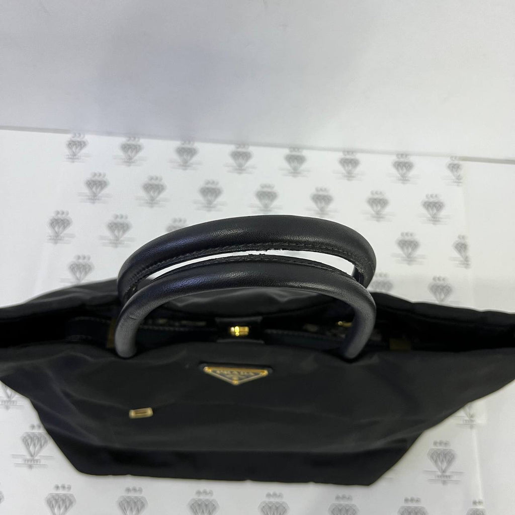 [PRE LOVED] Prada BN2283 Tessuto Nylon Tote in Black GHW