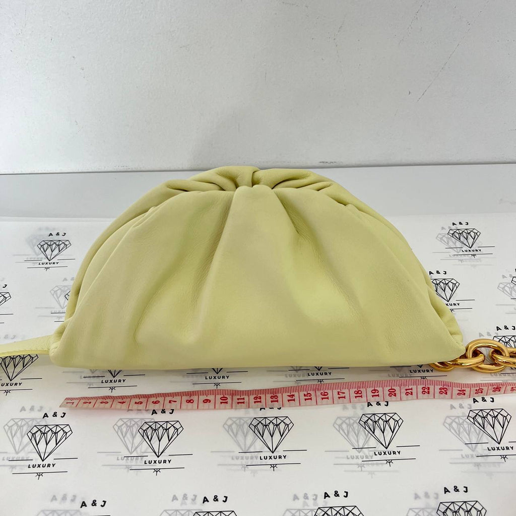 [PRE LOVED] Bottega Veneta The Chain Body Bag Pouch in Yellow GHW