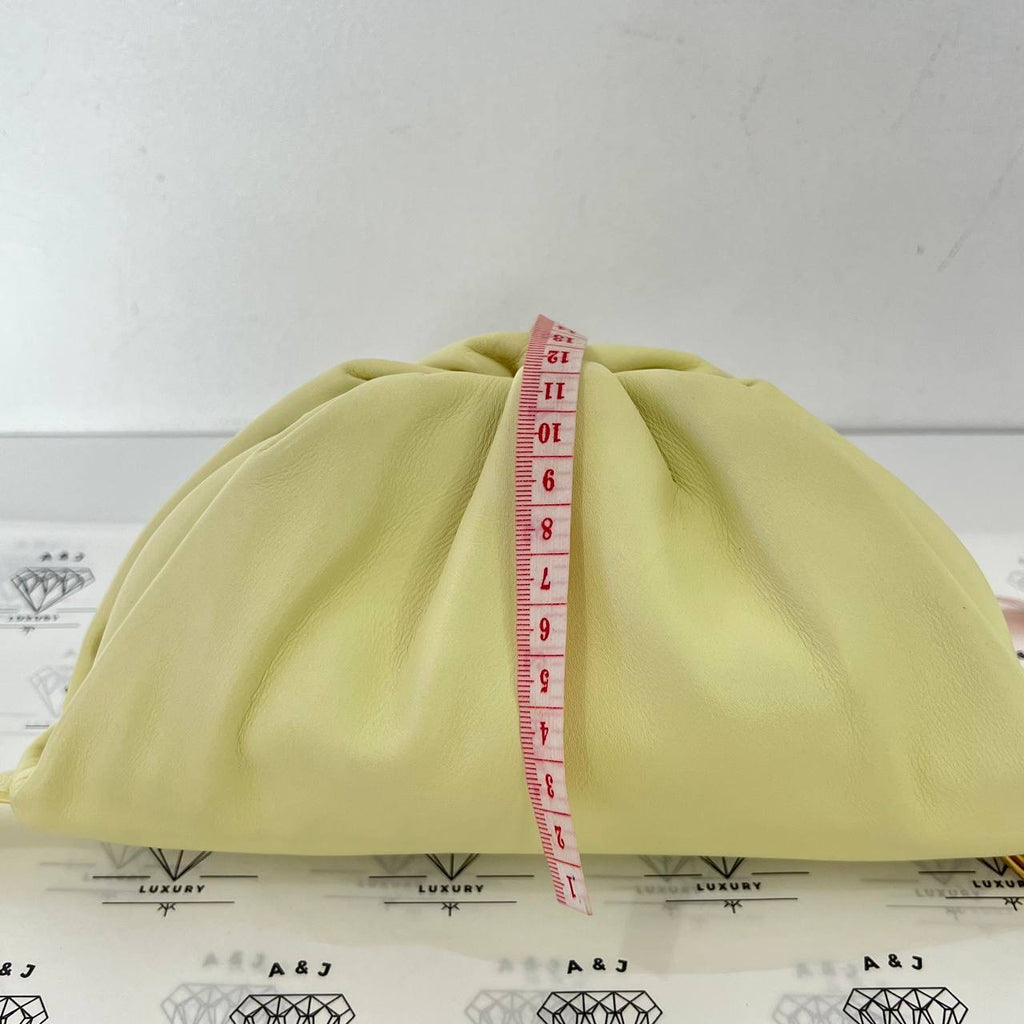 [PRE LOVED] Bottega Veneta The Chain Body Bag Pouch in Yellow GHW