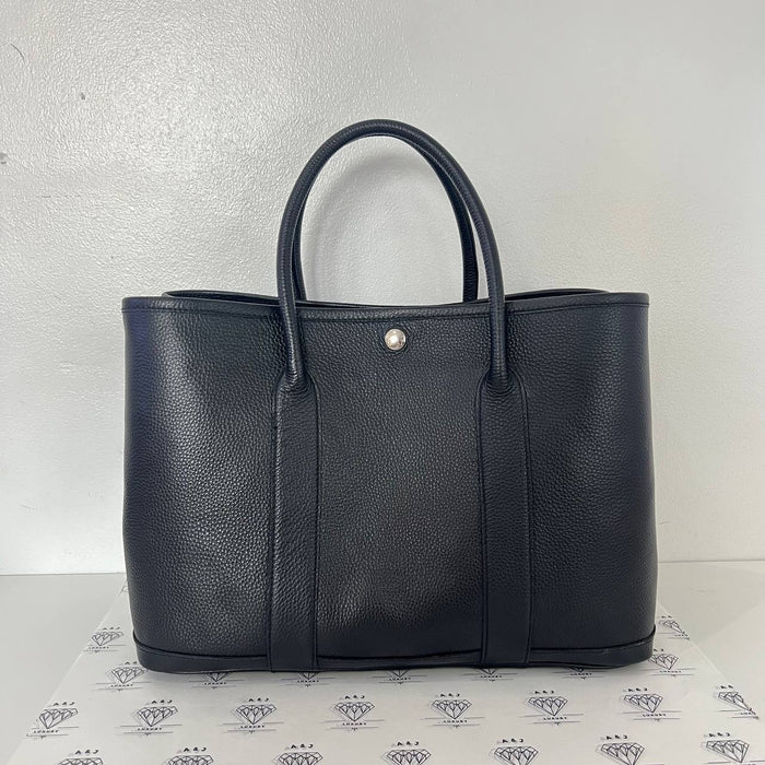 [PRE LOVED] Hermes GPT 36 in Noir Clemence Leather PHW (Stamp Square M - 2009)