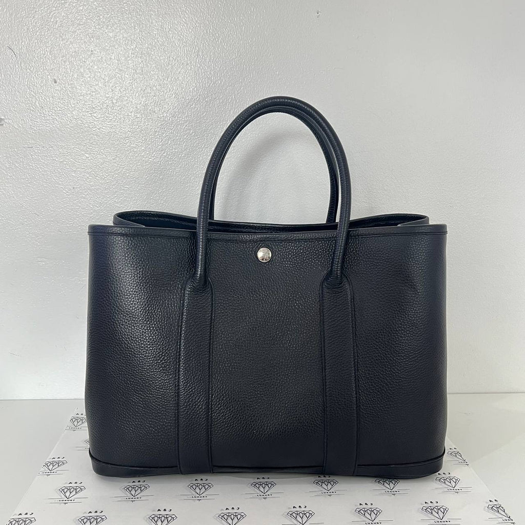 [PRE LOVED] Hermes GPT 36 in Noir Clemence Leather PHW (Stamp Square M - 2009)