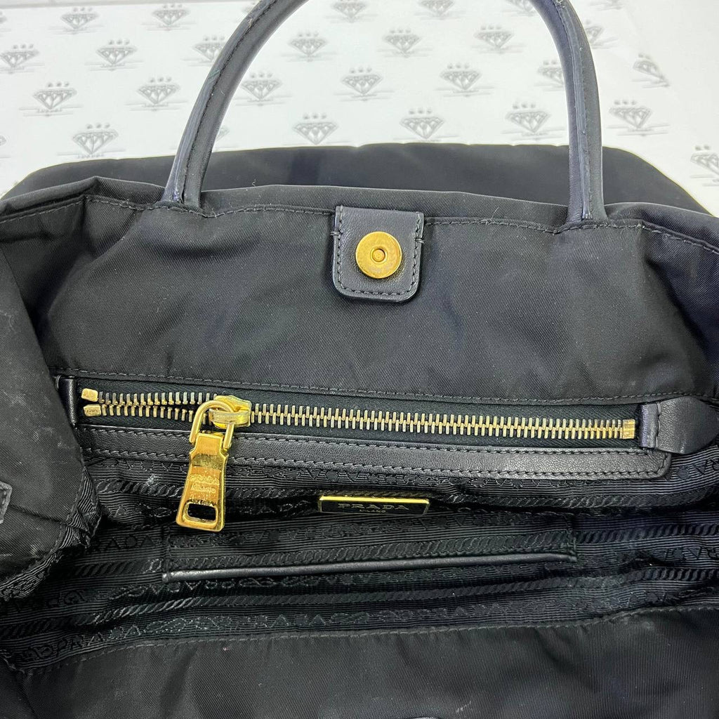 [PRE LOVED] Prada BN2283 Tessuto Nylon Tote in Black GHW