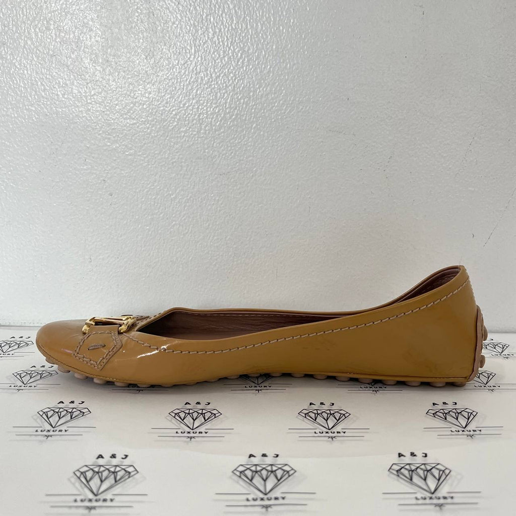 [PRE LOVED] Louis Vuitton Dreamy Rose Ballerina Flats in Beige Patent Leather GHW Size 36EU