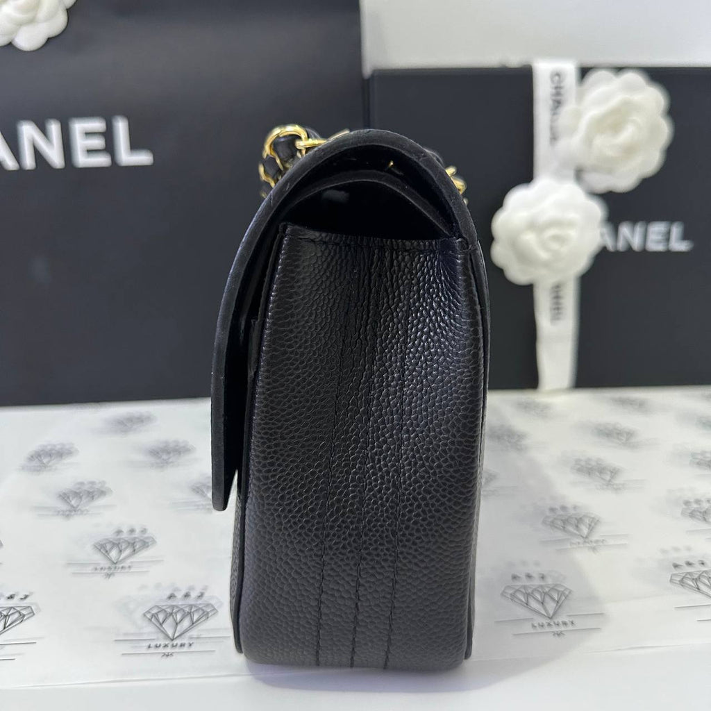 [PRE LOVED] Chanel 17S Collection Full Medium Double Flap in Black Caviar GHW (Series 23)