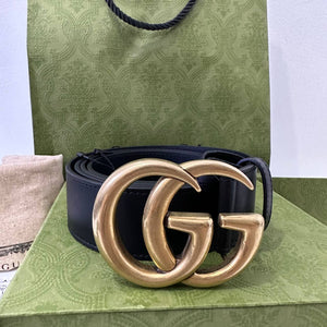[BRAND NEW] Gucci Marmont Belt in Black 4cm width 120cms length