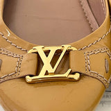 [PRE LOVED] Louis Vuitton Dreamy Rose Ballerina Flats in Beige Patent Leather GHW Size 36EU