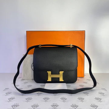 [PRE LOVED] Hermes Constance 24 in Black Epsom Leather GHW (Stamp C - 2018)