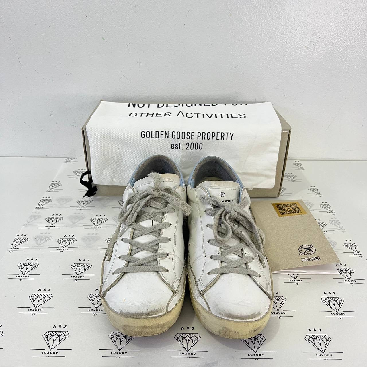 [PRE LOVED] Golden Goose Superstar in Silver Heel Tab Size 38EU