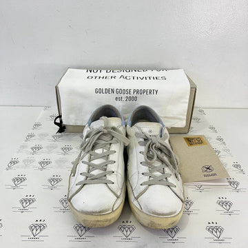 [PRE LOVED] Golden Goose Superstar in Silver Heel Tab Size 38EU